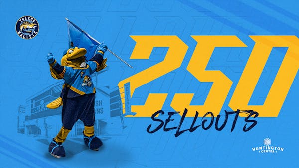 Walleye notch 250 sellouts in win over Greenville