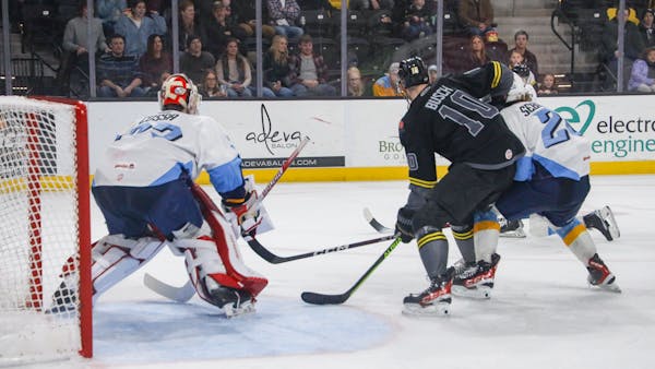 Cossa lands first professional shutout in 5-0 victory over Iowa