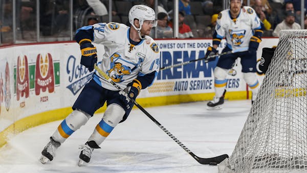 Albert seals hat trick, Walleye beat Cyclones in overtime to open playoffs
