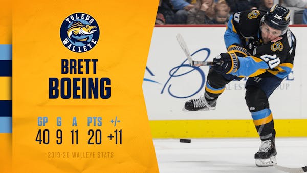 Walleye bring back forward Brett Boeing