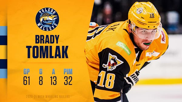 Walleye bring in forward Brady Tomlak