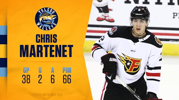 Walleye ink big defenseman Chris Martenet