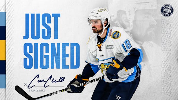 Defenseman Cam Clarke rejoins Walleye
