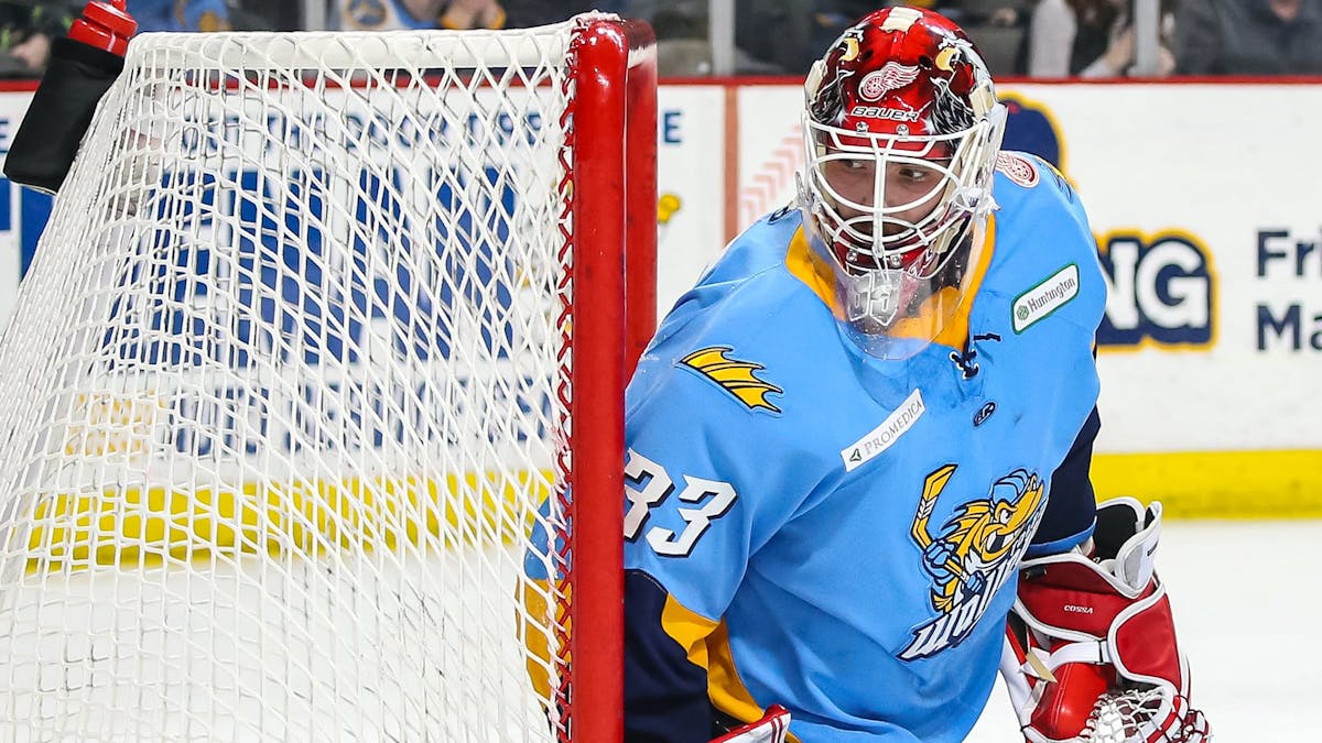 Sebastian Cossa named ECHL Goaltender of the Month