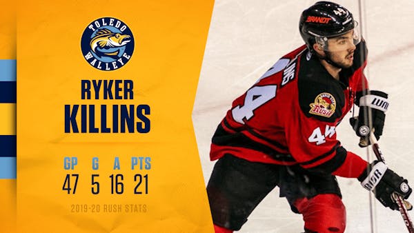 Walleye add another d-man in Ryker Killins