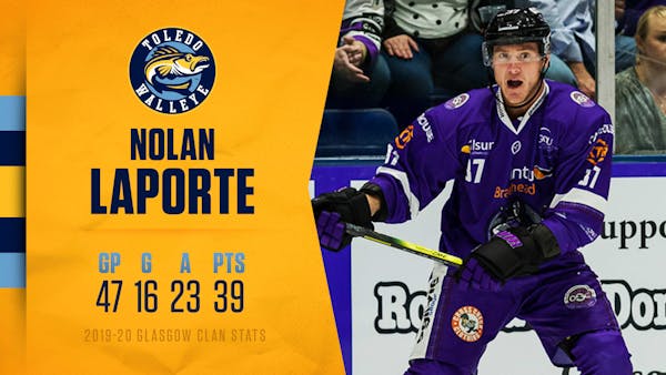 Forward Nolan LaPorte signs with the Walleye