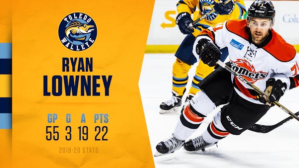 Former Komet Ryan Lowney joins the Walleye ranks