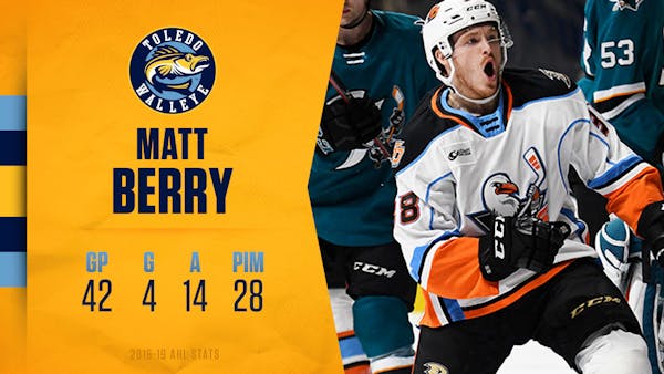 Walleye hand pick Matt Berry for roster