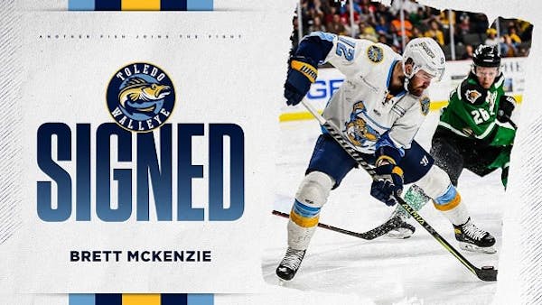 Forward Brett McKenzie returns to the Walleye