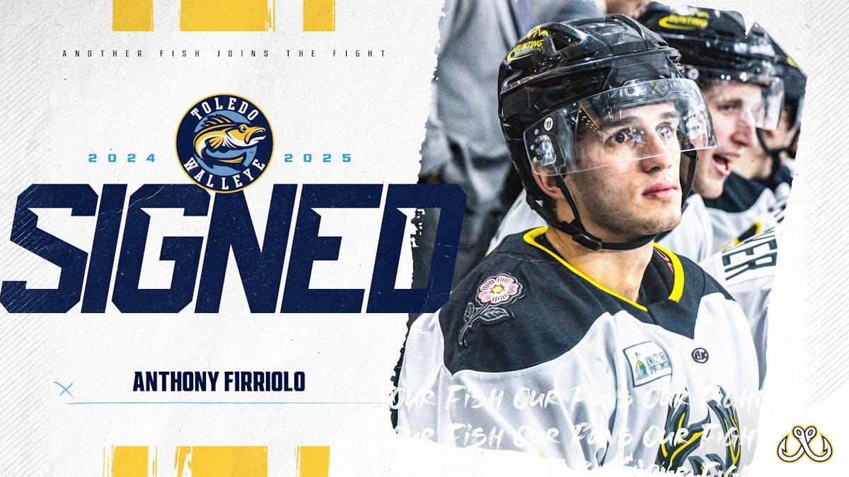 Defenseman Anthony Firriolo signs with the Walleye for 2024-25