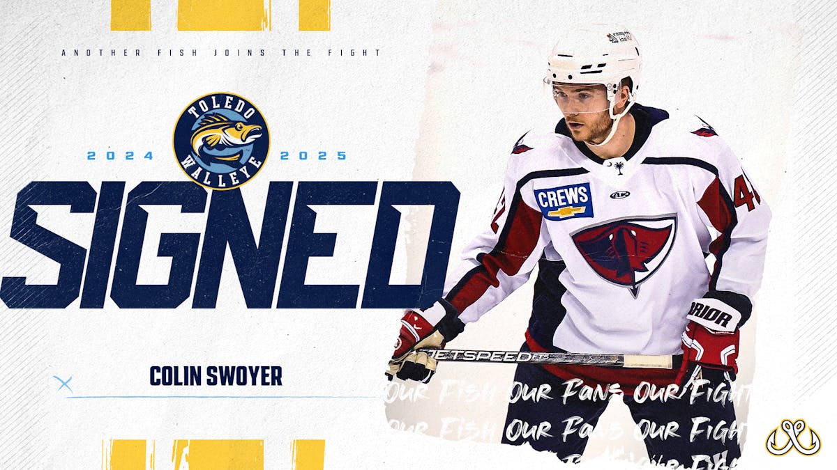 Defenseman Colin Swoyer signs with the Walleye for this season
