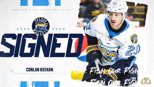 Forward Conlan Keenan returns to the Walleye for third straight season