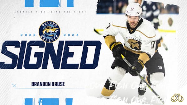 Former Falcon Brandon Kruse joins the Walleye ranks