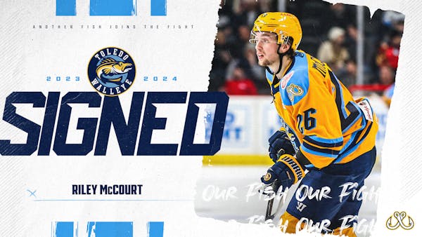 Walleye welcome back defenseman Riley McCourt