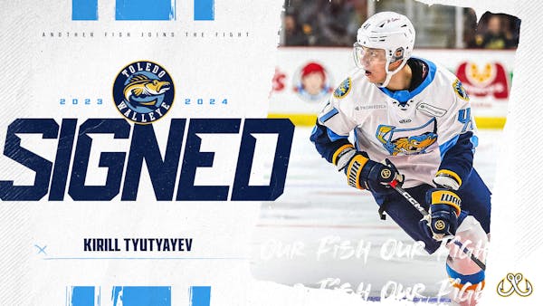 Walleye bring back high-scoring forward Kirill Tyutyayev